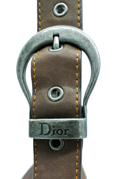 Christian Dior Brown Gaucho Double Saddle Bag Bag Christian Dior