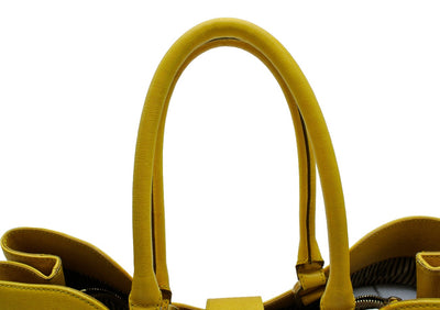 Fendi Yellow Leather Chameleon Large Tote Bag Fendi