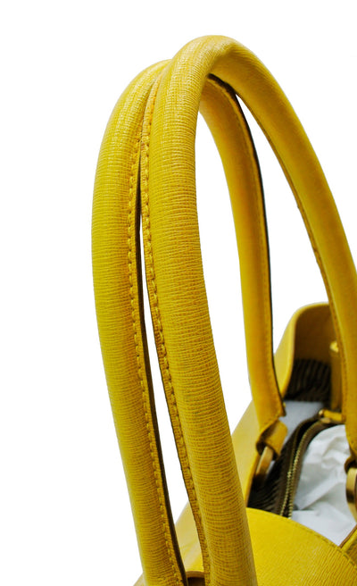 Fendi Yellow Leather Chameleon Large Tote Bag Fendi