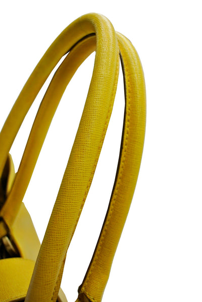 Fendi Yellow Leather Chameleon Large Tote Bag Fendi