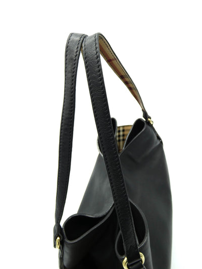 Burberry Canterbury Black Leather Bag Bag Burberry