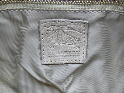 Burberry Prorsum Dark Cream Suede Knight Mini Bag Bag Burberry
