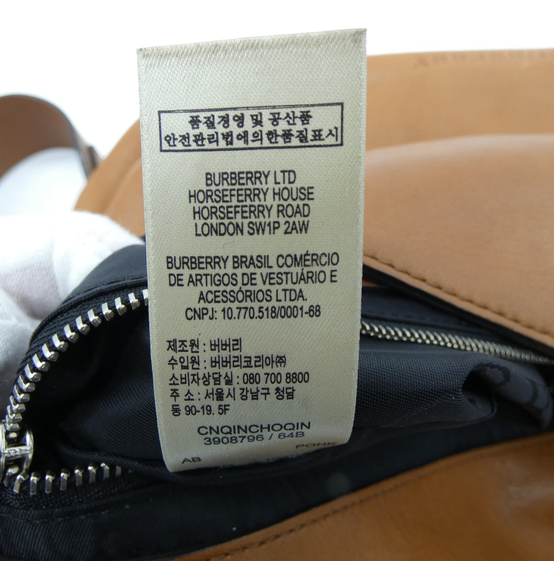 Burberry Brit Dalston Caramel Leather Shoulder Bag Occhi Azzurri