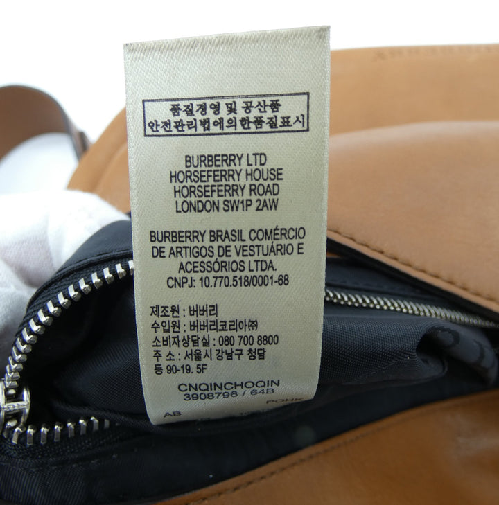 Burberry Brit Dalston Caramel Leather Shoulder Bag Occhi Azzurri