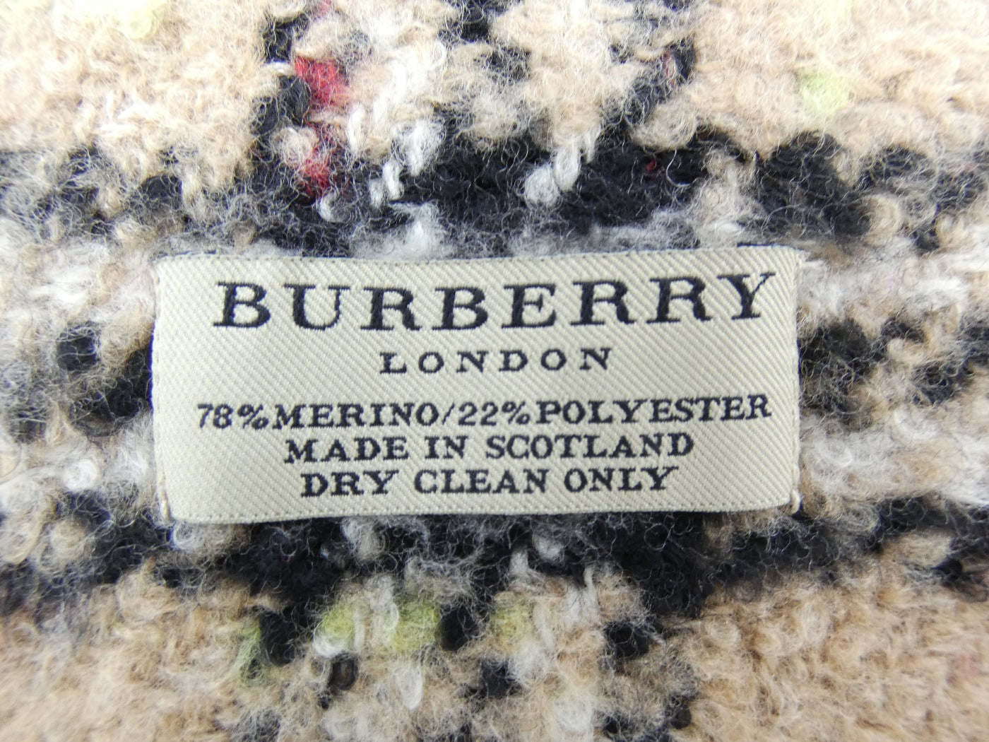 Burberry Wool Nova Check Camel Scarf Scarf Burberry