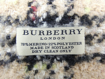 Burberry Wool Nova Check Camel Scarf Scarf Burberry