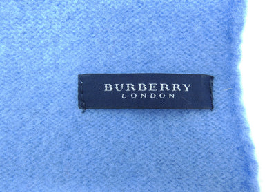Burberry Lambswool Solid Blue Child's Scarf Scarf Burberry