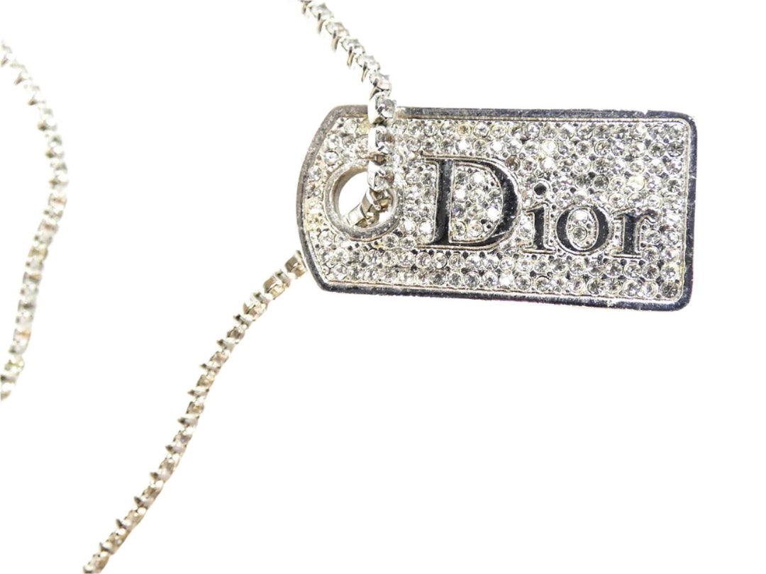 Swarovski dog tag necklace shop