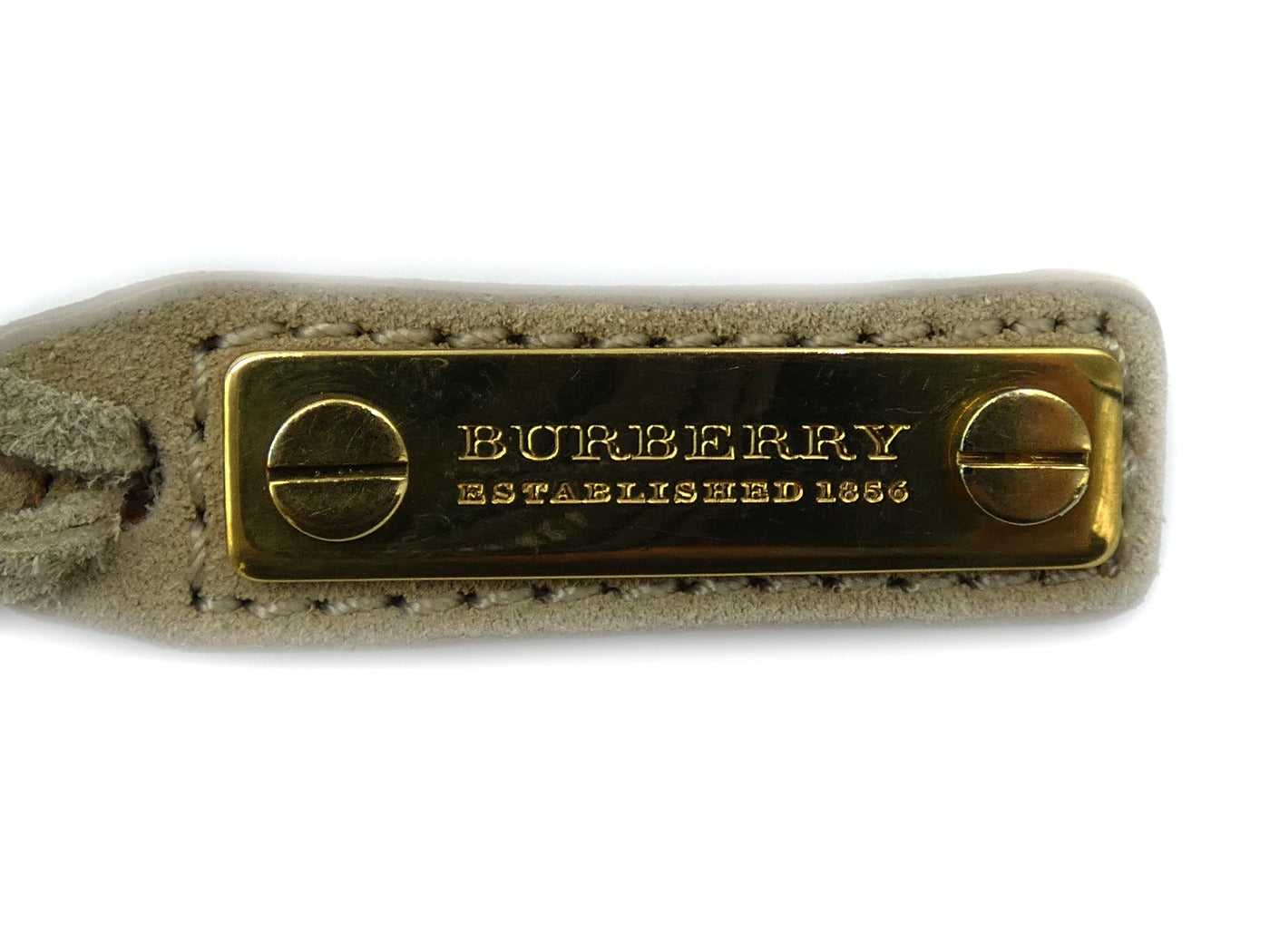 Burberry Prorsum Dark Cream Suede Knight Mini Bag Bag Burberry