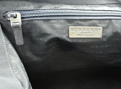 Burberry Vintage Black and Blue House Check Backpack Bag, Backpack Burberry