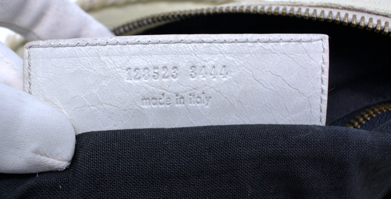 Balenciaga Cream Agneau Twiggy Bag Balenciaga