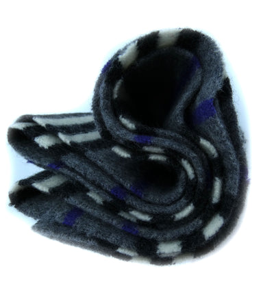 Burberry Lambswool Icon Stripe Grey Hat and Scarf Set Scarf Burberry
