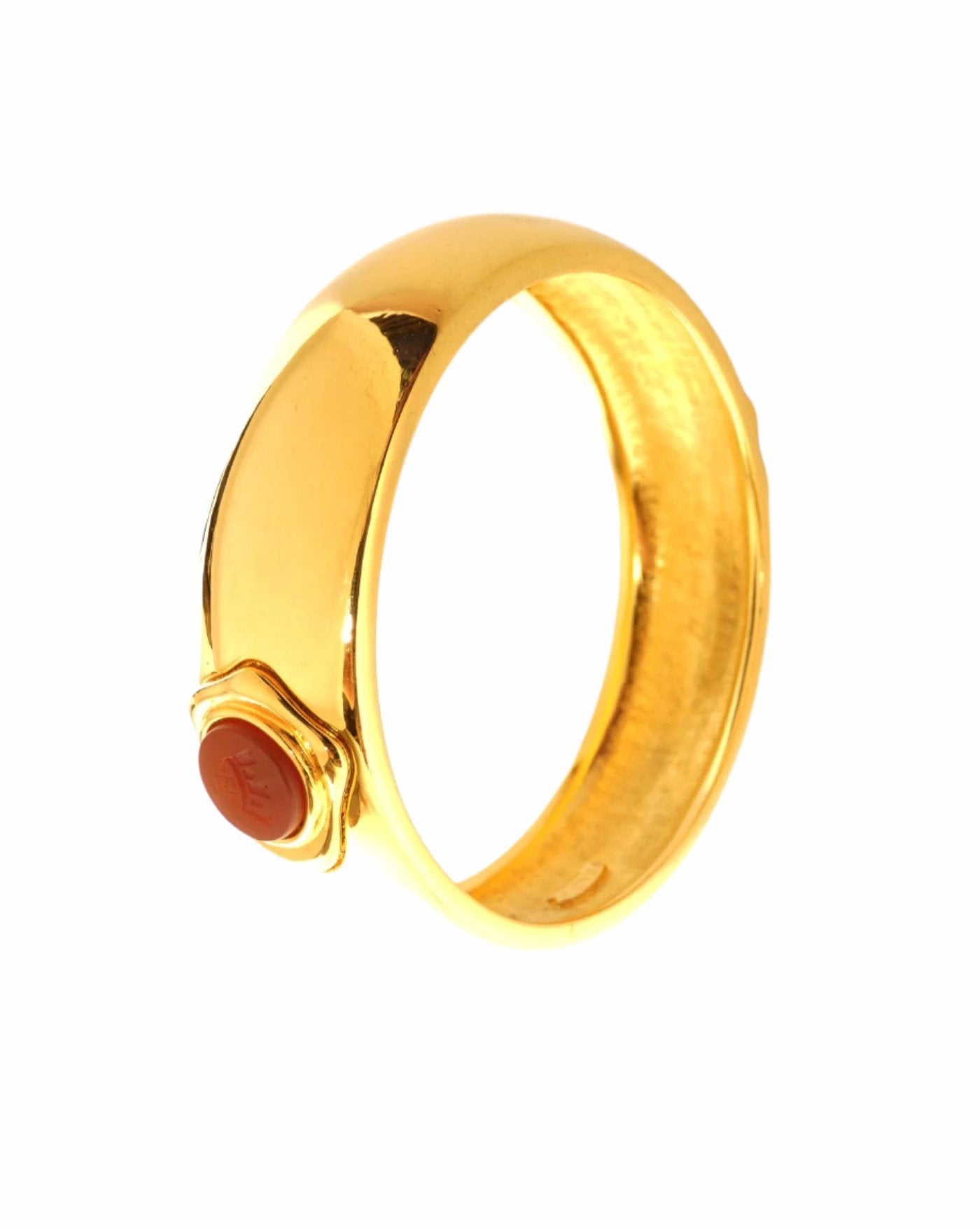 Fendi Gold Tone Crown Bangle Bracelet Fendi