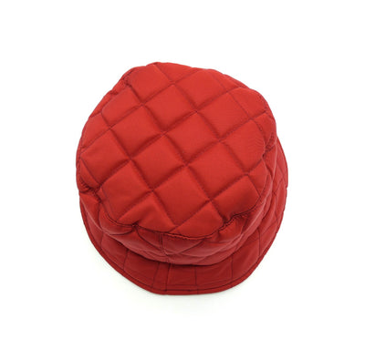 Burberry Quilted Red Bucket Hat Hats Burberry