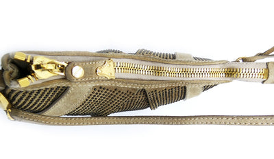 Burberry Prorsum Dark Cream Suede Knight Mini Bag Bag Burberry