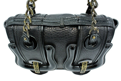 Fendi Black Grained Leather B Bag Bag Fendi