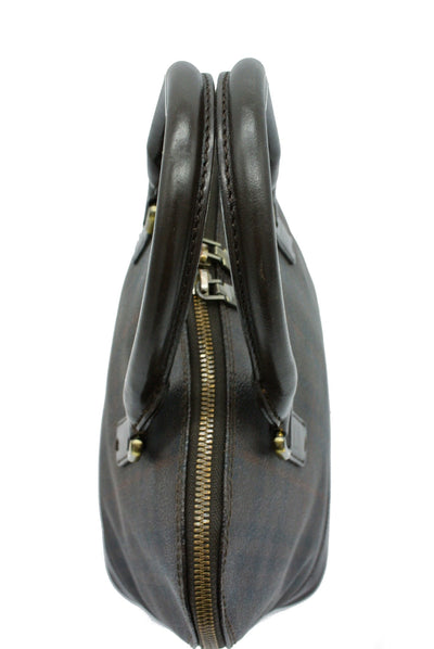 Burberry Vintage Haymarket Smoke Check Coated Canvas Handbag Bag Burberry