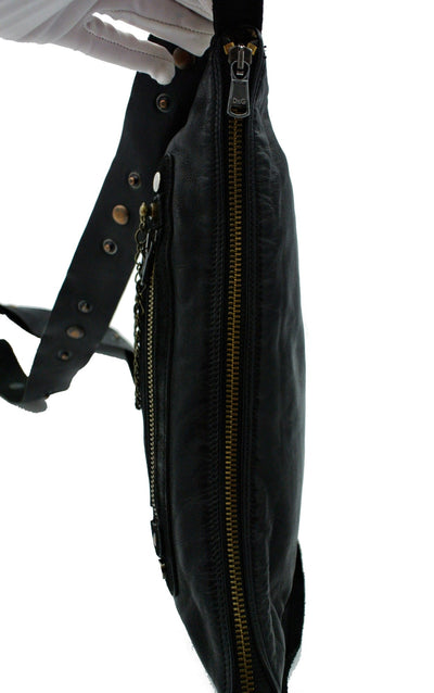 Dolce & Gabbana D&G Black Leather Crossbody Bag Bag Dolce & Gabbana