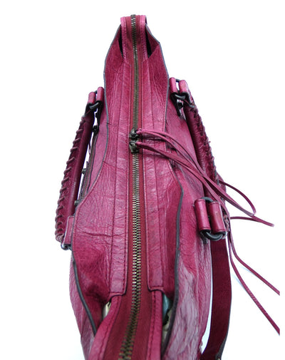 Balenciaga Pourpre Agneau Classic City Motorcycle Bag Bag Balenciaga