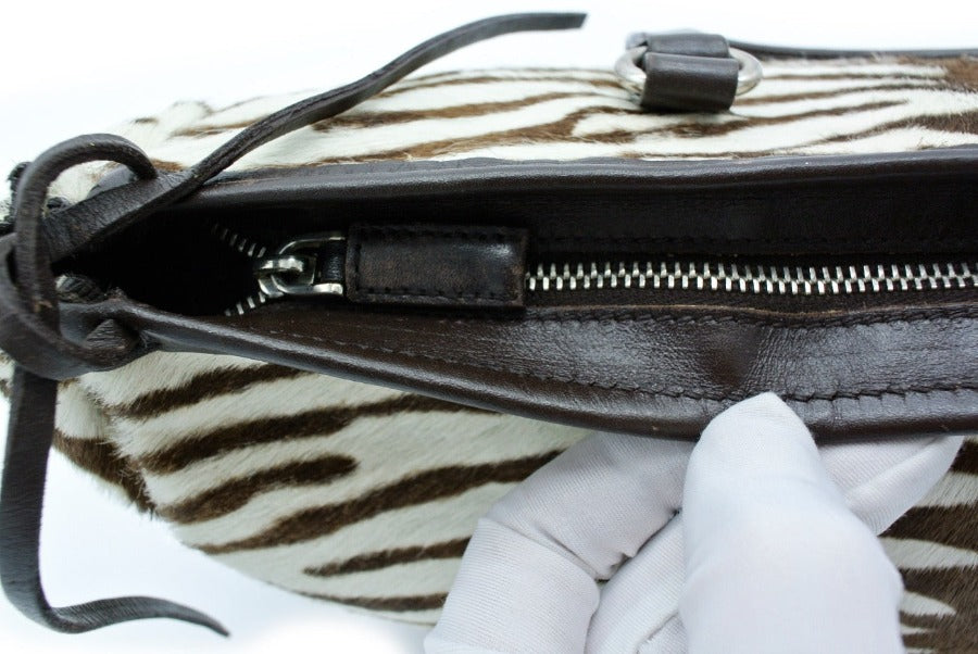 Prada Zebra Pony Medium Handle Bag Bag Prada