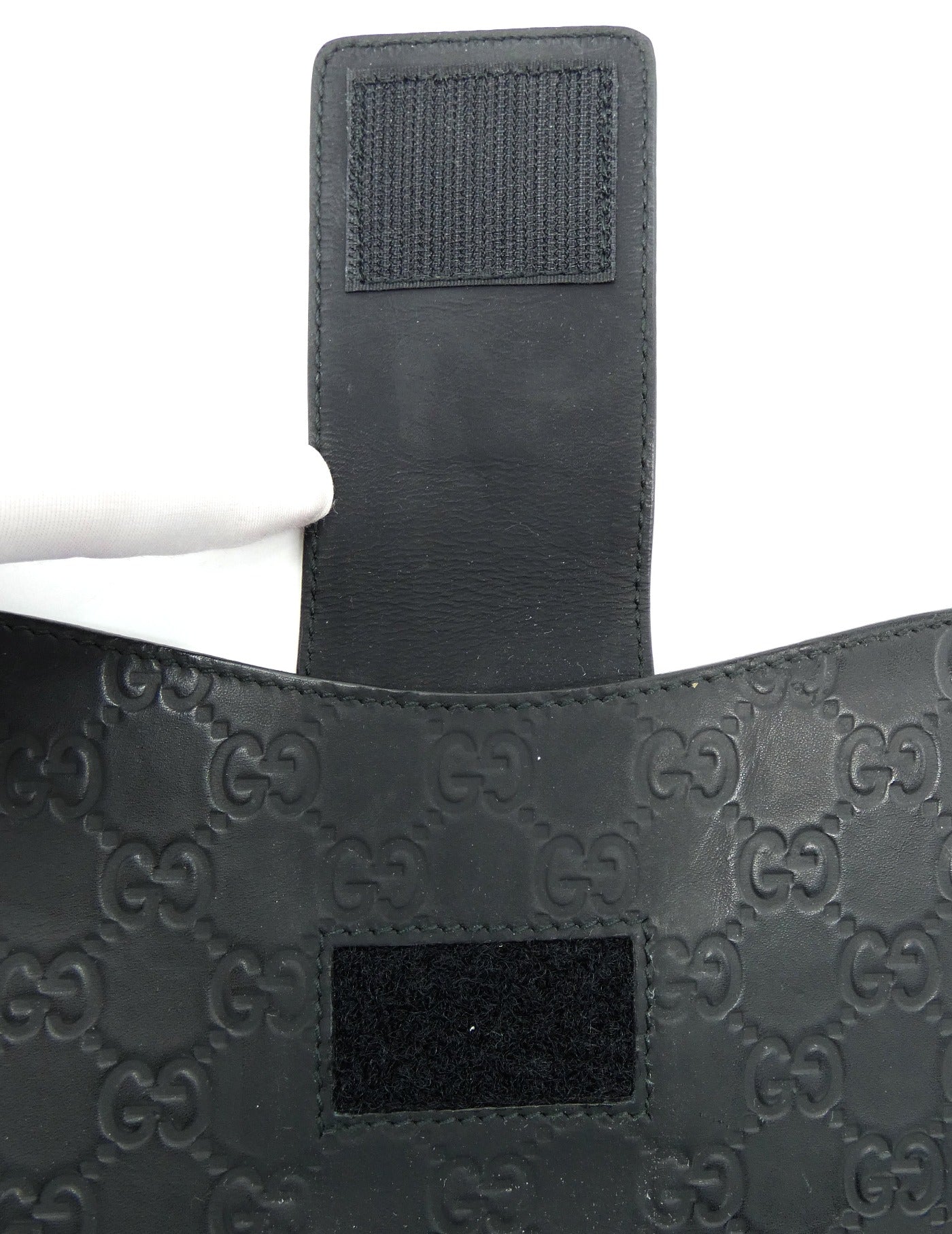 Gucci Black Leather Guccissimo iPad Case iPad Case Gucci