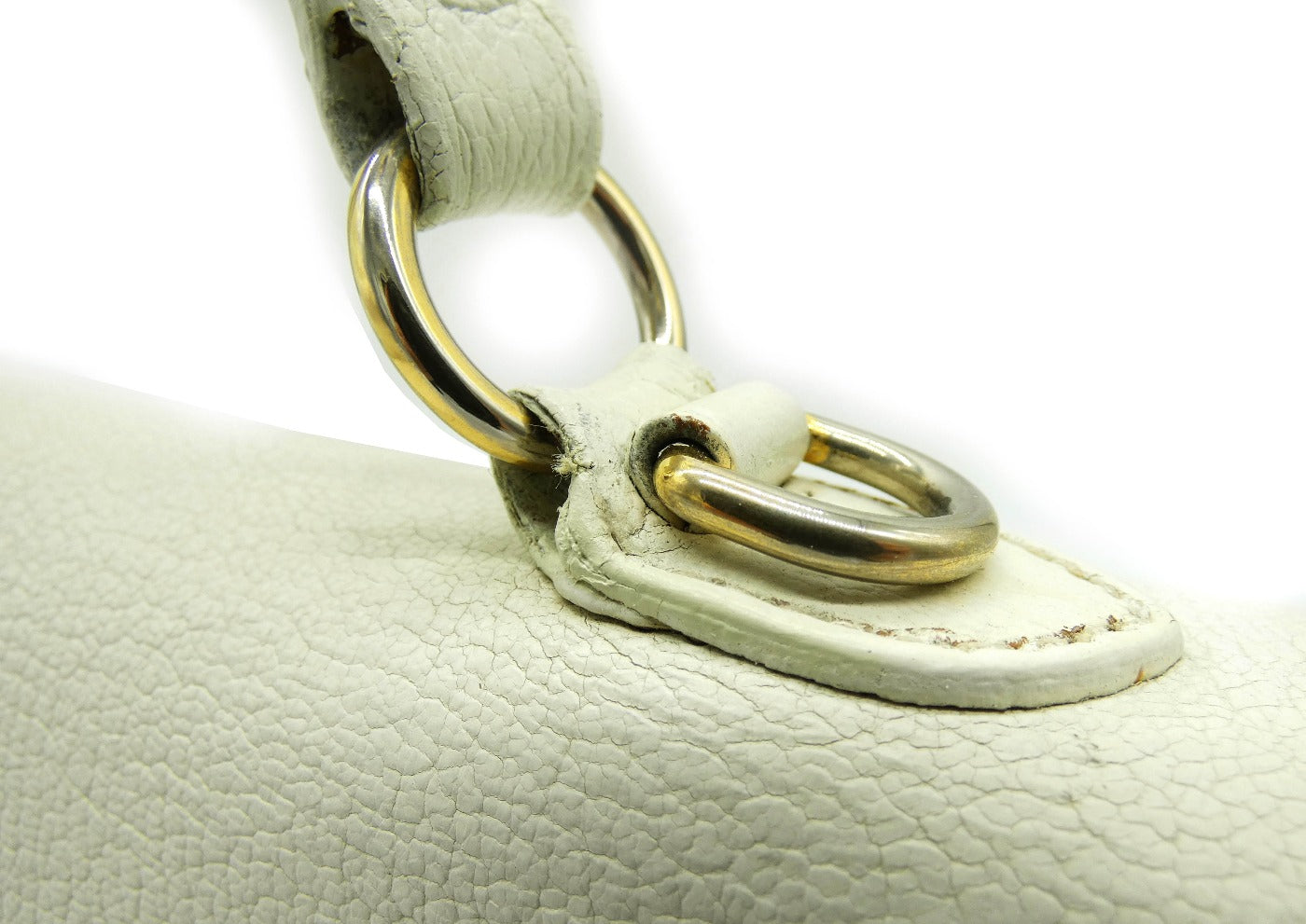 Miu Miu White Leather Madras 2way Bag Bag Miu Miu