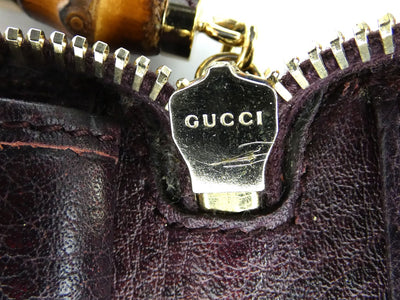 Gucci Diamante Large Zip Around Continental Bamboo Wallet Wallet Gucci