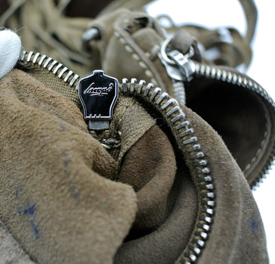 Miu Miu Vintage Brown Suede Fringed Large Tote Bag Miu Miu