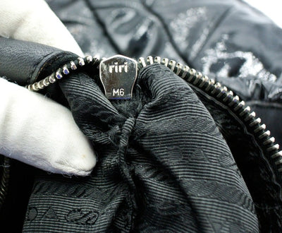 Prada Black Patent Quilted Tote Bag Prada