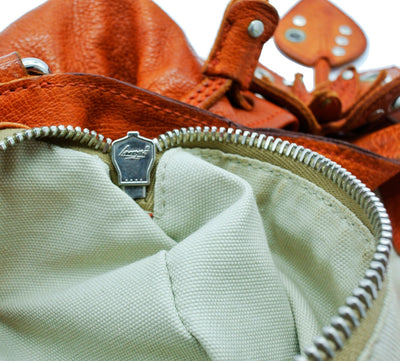 Miu Miu Tangerine Leather Flower Bag Bag Miu Miu