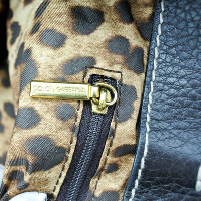 Dolce & Gabbana Vintage D Ring Brown Leather Shoulder Bag Bag Dolce & Gabbana