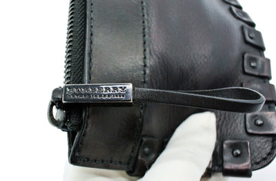 Burberry Prorsum Black Leather Wristlet Bag Burberry