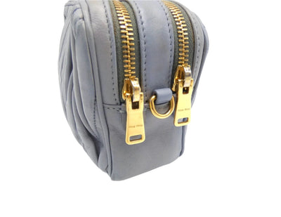 Miu Miu Matelassé Crossbody Double Zip Bag Bag Miu Miu